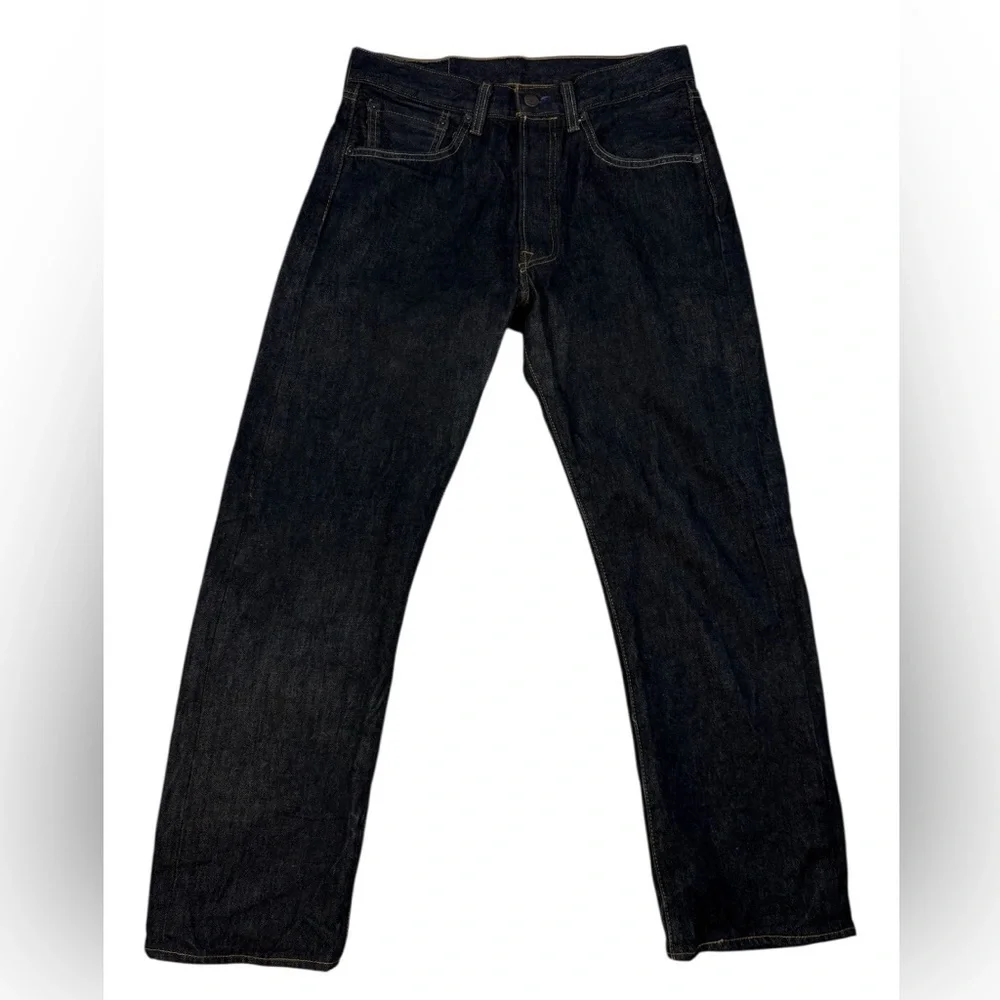 Levi's Men's 501 XX Original Shrink to Fit Button Fly Jeans in Black- Size 32x30